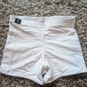 Kandi Kouture White Dance Shorts Adult Xs